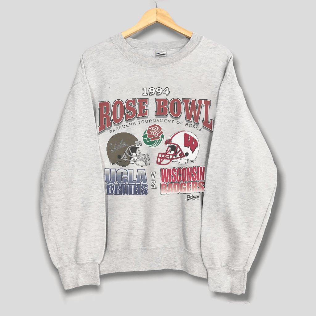 Vintage 1994 Rose Bowl Ucla Bruin Vs Badgers Sweatshirt Football Ncaa Shirt Tee